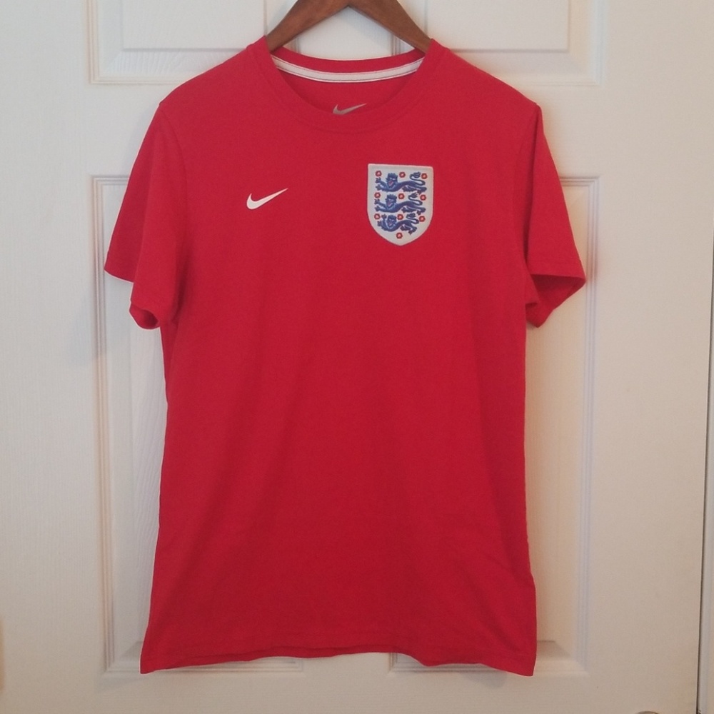 Nike Red England Core Soccer T-Shirt
